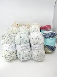 毛糸　SUPERSOFT　ARAN　RAINBOWDROPS＆HUSKYセット