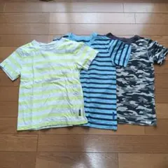 西松屋 サイズ120×1枚 サイズ130×2枚　半袖Tシャツ ３枚セット 中古品