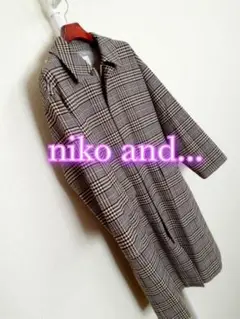 【niko and...】❇️チェック柄ロングコート