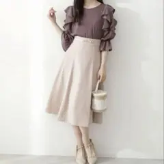 【美品】PROPORTION ビットフレアスカートSサイズ a833
