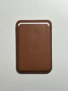 【美品・箱なし】純正 iPhone レザーウォレット・サドルブラウン④