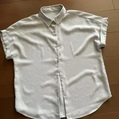 GU レディースS トップス　薄グレージュピンク