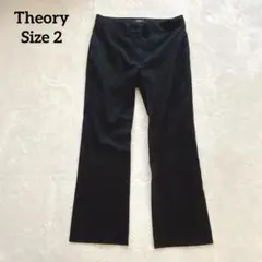 Theory✨セオリー　ストレッチキャンバス クロップドパンツ 黒通勤 オフィス
