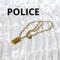 POLICE ポリス ネックレス ゴールド ロゴ