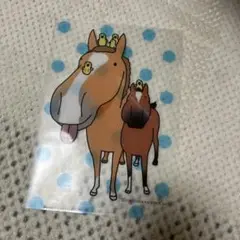 おがわじゅり　馬　クリアファイル
