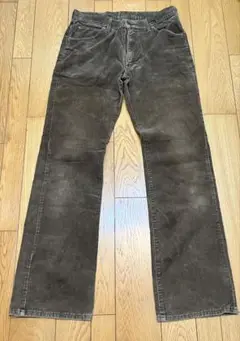 日本製 Lee 0102 コーデュロイパンツ　ブーツカット　W33 ブラウン系