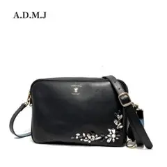 【未使用保管品】ADMJ /ビジュー装飾/スワロフスキー/ショルダーバッグ