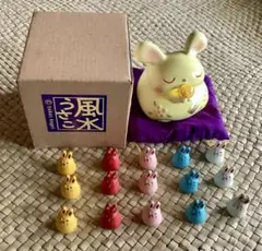 ☆現品限り風水うさこ金運バンクとうさぎミニお守り5色アソート15個セット