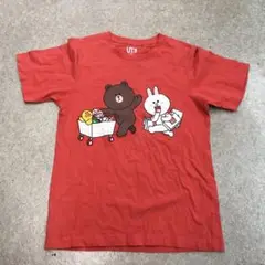 SC176 UNIQLO UT LINE FRIENDS Tシャツ XS 赤