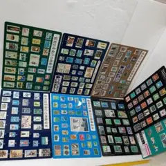 未使用保管品★切手下敷き　昭和55年〜60年発行特殊切手印刷&2枚　計8枚