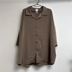 Casper John バリアスドルマンシャツ ブラウン　美品