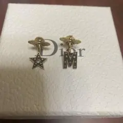 クリスチャン・ディオール ピアス ブラックM ブラック星 セット売り