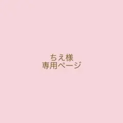 ✴︎ちえ様　専用ページ✴︎