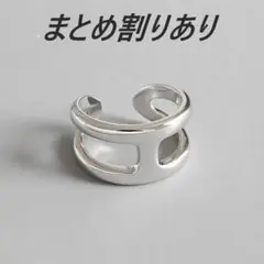♦細見え!シンプル ツーラインシルバーリング♦