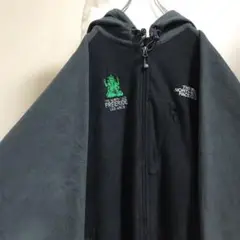 ノースフェイス フリース フルジップ 企業ロゴ 刺繍ロゴ アウトドア XL
