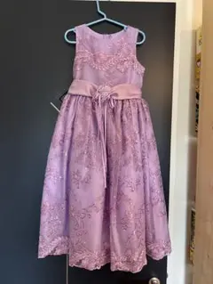 薄紫 刺繍入りドレス 120cm~