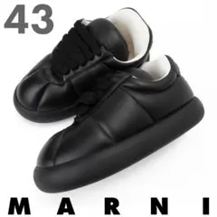 新品 Marni Black Leather Bigfoot 2.0 スニーカー
