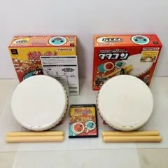 動作確認済み PS1,2 タタコン 太鼓の達人 2個セット ソフト付き ケ8