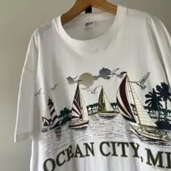 90s USA製　Ocean City　ビンテージTシャツ　シングルステッチ