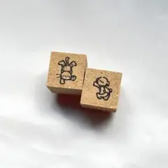 PEPINさん⭐️スタンプ　紙ものコロコロ　ベア　猫　逆立ち
