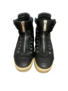 Dsquared2　ジップアップ　パイソンレザー　ハイカットスニーカー 42