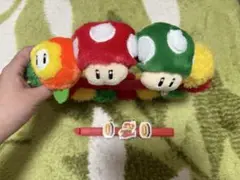 ユニバ　USJ マリオ　キノコ　フラワー　冠　カチューシャ　クリップおまけ付き