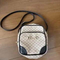 OZOC ショルダーバッグ ベージュ ブラック