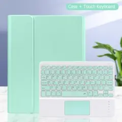キーボード iPadケース スタイリッシュ 充電ケーブル グリーン