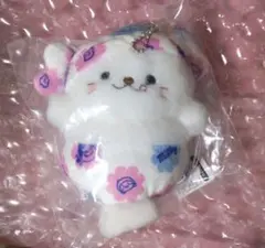 しろたん　ミルキー　ぽてぽてキーホルダー　マスコット