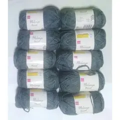 メランジトリコ　イエローグレー 45g(約81m)×10玉