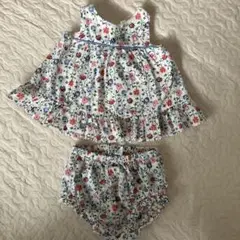 花柄トップスとショーツセット