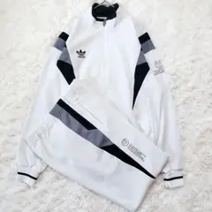 【美品】アディダス ジャージ セットアップ 90s トレフォイルロゴ 希少 LL