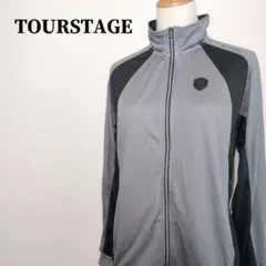 TOURSTAGE ツアーステージ　ロゴ付バイカラージップアップジャケット　M