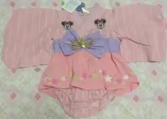 ★新品★70 ミニーちゃん　バースデイ　futafuta 七夕 フタフタ 浴衣