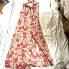 THE NATIONAL TRUST England 花柄ノースリーブワンピース