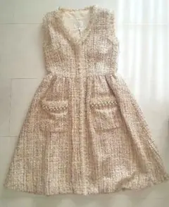 【美品】チェスティ ツイードジレワンピース Mサイズ