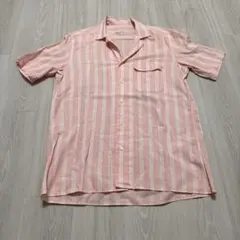 Ermenegildo zegna 半袖シャツ　開襟　ストライプ　　ビンテージ