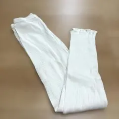 1回着用　タビオ　オフホワイト　レギンス　M〜Lサイズ　靴下屋購入　ストレッチ