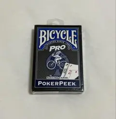 BICYCLE PRO POKER PEEK BLUE