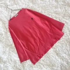 《ビバリーヒルズポロクラブ》【LL】ピンク 長袖 Tシャツ ボートネック風 秋冬