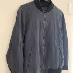 B/ THE SHOP TK ワールド　メンズ　薄ブルゾン　L 紺　アウター