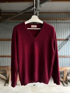 【Pats様】プリングルオブスコットランド黒　カシミア　Vネックセーター　S Pats様】プリングルオブスコットランド黒 カシミア Vネック