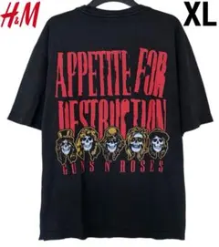 新品 H&M × GUNS N ROSES コラボ バンドTシャツ ガンズ XL