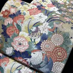 12-3 美品!高級袋帯 人気帯 刺繍 六通