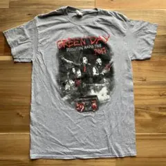 GREEN DAY Tシャツ バンドT バックプリント 2017 グレー M