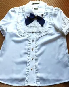 アマベル ジャボ付きリボンブラウス