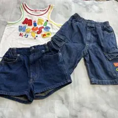 Miki House タンクトップ＆ショートパンツ セット