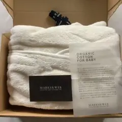 MARKSu0026WEB オーガニックコットン ベビーバスローブ