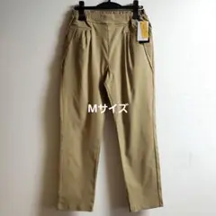 sale❗あったか裏起毛 カジュアルパンツ スリム M ベージュ【新品】