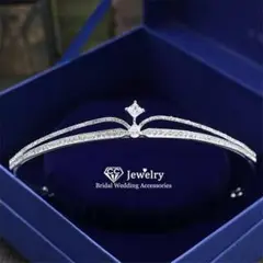 ティアラ ウェディング アクセサリー ジルコニア 髪飾り ヘッドドレス n
